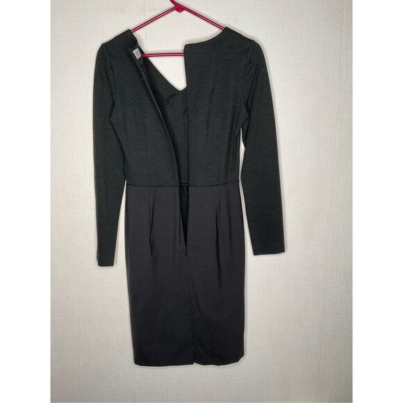Escada Sport Dress Womens 36 Small Black Wool blend Sheath Knee Length V-Neck - Picture 13 of 14